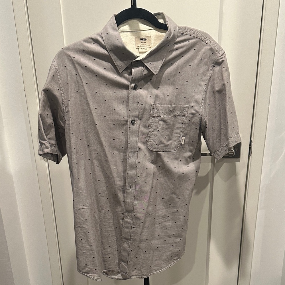 Vans Men's Light Gray Casual Shirt